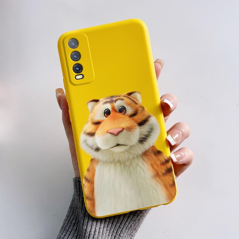 Мягкий чехол для Vivo V2027 Чехол Vivo Y11s Y12s Y12a Y20 Y20s Y20i Чехлы для телефонов Милый узор с кроликом и пандой Силиконовые Capas для Y20 20S