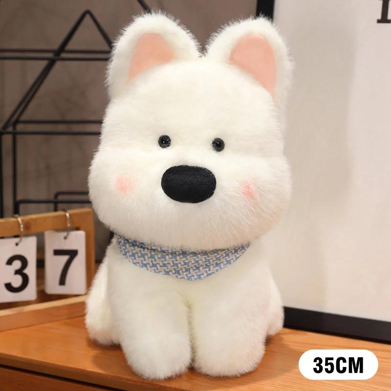 35/45CM Plush Toys Plushie Cute West Highland Puppy Kawaii Stuffed Animals Dog Doll Toys for Girl Children Christmas Gifts Kids