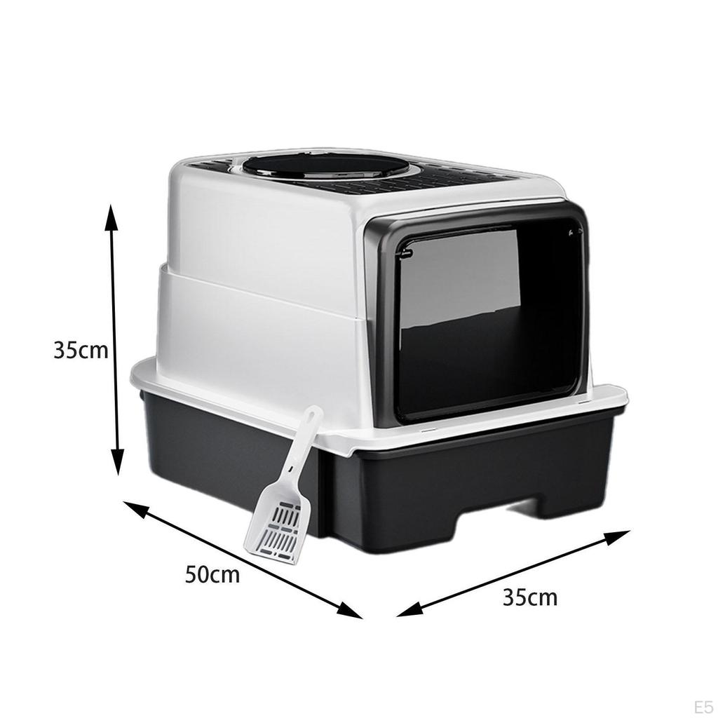 Закрытый кошачий туалет, большой туалетный лоток с верхним входом и крышкой, коробка, горшок для котенка