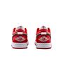 Jordan Air Jordan 1 Bred Toe 1.0 Cushioning, Wear Resistant Low top Vintage Basketball Shoes Unisex Red Black 553558-166(Team766-1.0)