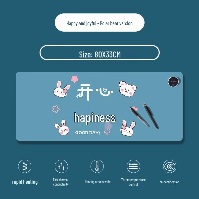 Timed Heating Desk Mat