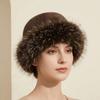 Korean Style Plush Bucket Hat Brimless Fluffy Warm Hat Retro Mink Fur Fisherman Hat  Outdoor