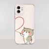 Funny Cartoon Animal Bear Couple Phone Case For iPhone 17 Pro Max 16 15 Pro 14 13 Mini 12 11 17Air 16 Plus Clear Bumper Cover