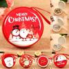 Creative Christmas Gift Box Coin Purse Cute Portable Iron Cash Boxs Xmas Gifts Case with Zipper Candy Storage(sent Randomly)