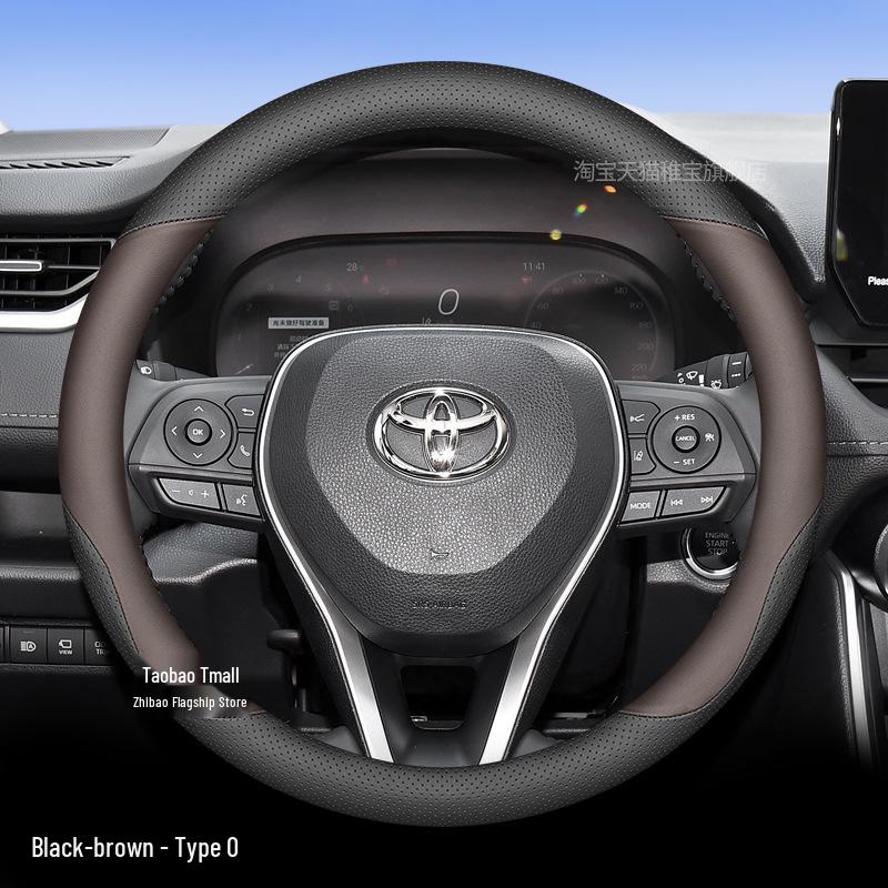 Ultra-Thin All-Season Steering Wheel Cover for 2024 Toyota RAV4 Hybrid