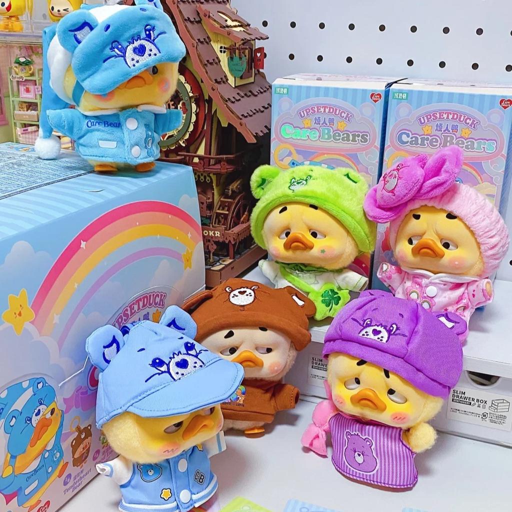 Оригинальная Upsetduck & Care Bears Серия Радужный Утенок Блайнд Бокс Каваи Подвеска кукла Мистери Бокс Игрушки для взрослых и детей Подарки Брелок