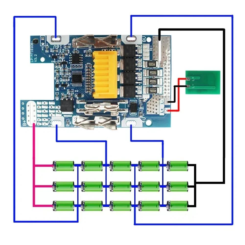 1 комплект корпуса аккумулятора BL1890 Li-ion, запасные части платы PCB, для 8 В 9,0 Ач, аксессуары для самостоятельной сборки