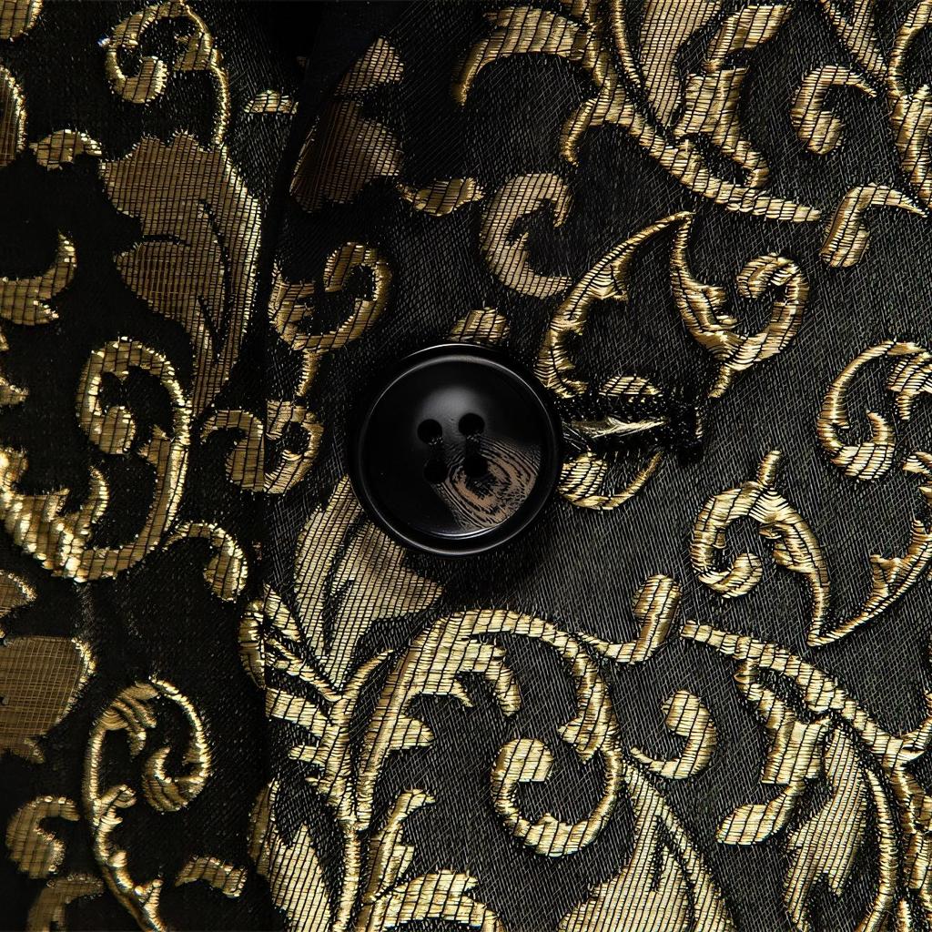 Мужские пиджаки жаккардовый костюм многоцветный тонкий выпускной свадебный сценический костюм