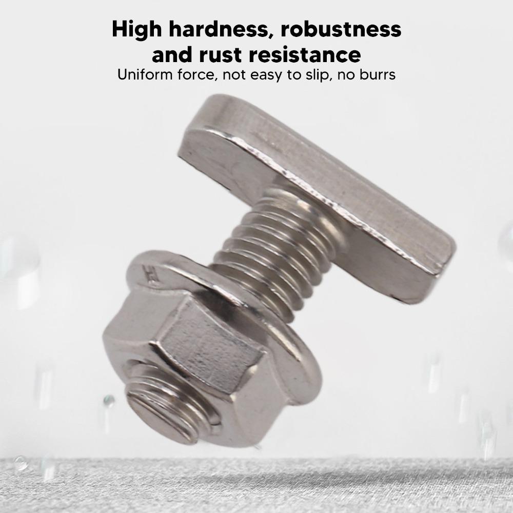 20set Stainless Steel Hammer Head Screws Rust Resistant M8 Hammer Head Screws Solar Installation