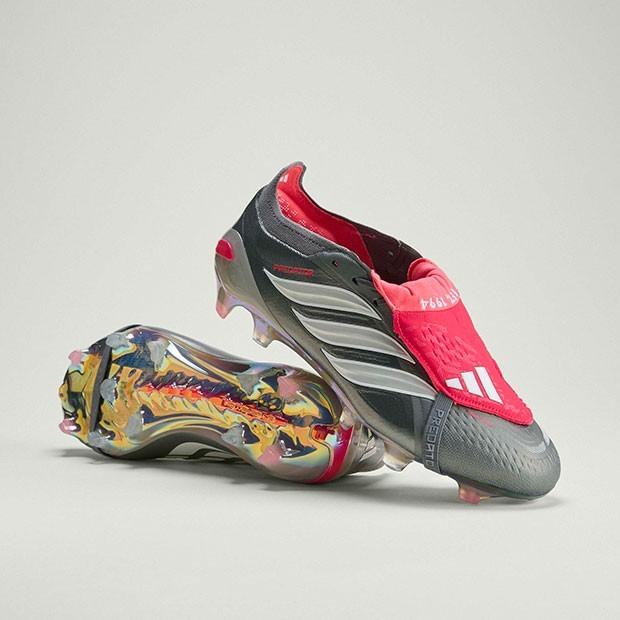 JS0379 adidas Predator Elite FT FG Железный металлик Облачный белый Ярко-красный (Мужской)