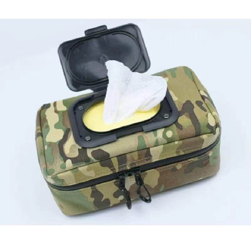 Retro Canvas Tissue Holder Car Camping Home Bathroom Wall Hanging Paper Towel Dispenser Waterproof Multi-Use