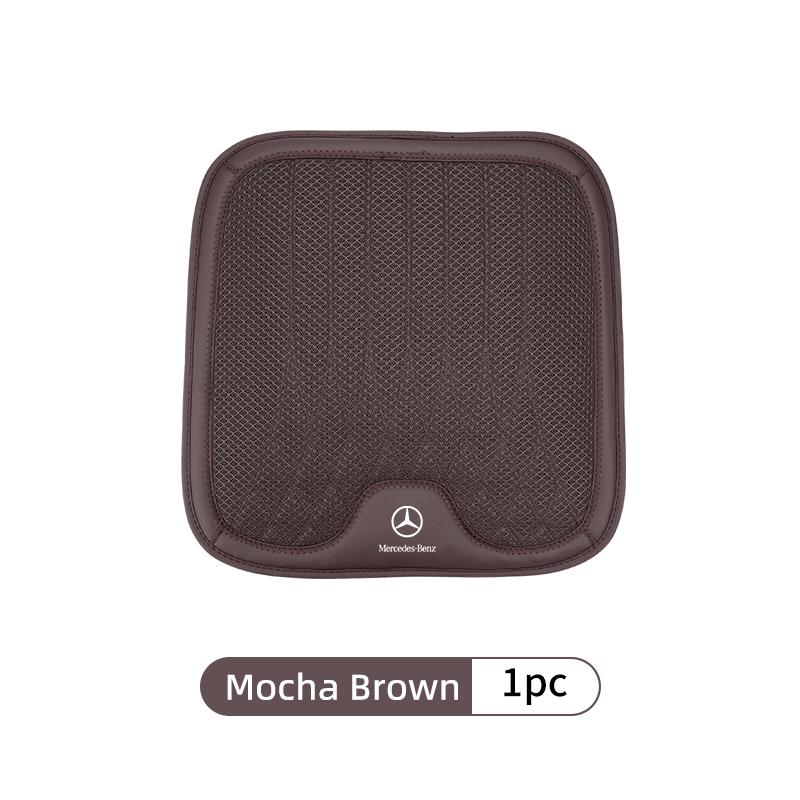 FFYE5 Car Seat Leather Cushion Breathable Non-slip Ice Silk Pad For Mercedes Benz CLK GLC W212 C200 C300 W203 W204 W205 W169 W176 GLC