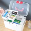 Portable Medicine Storage Box Large Capacity Medicine Kit Family Hand First Aid Chest Simple Travel Emergency Box