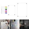 Clear Acrylic Magnetic Calendar Fridge Calendar Message Board Monthly Weekly Calendar Reusable Magnetic Dry Erase Board For Home