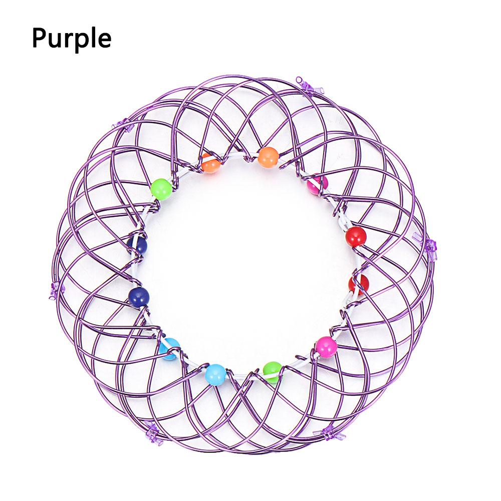 Relief Iron Hoop Creative Finger Toys Magic Mandala Flower Basket Magic Hoop Toy Handmade Wire Toy