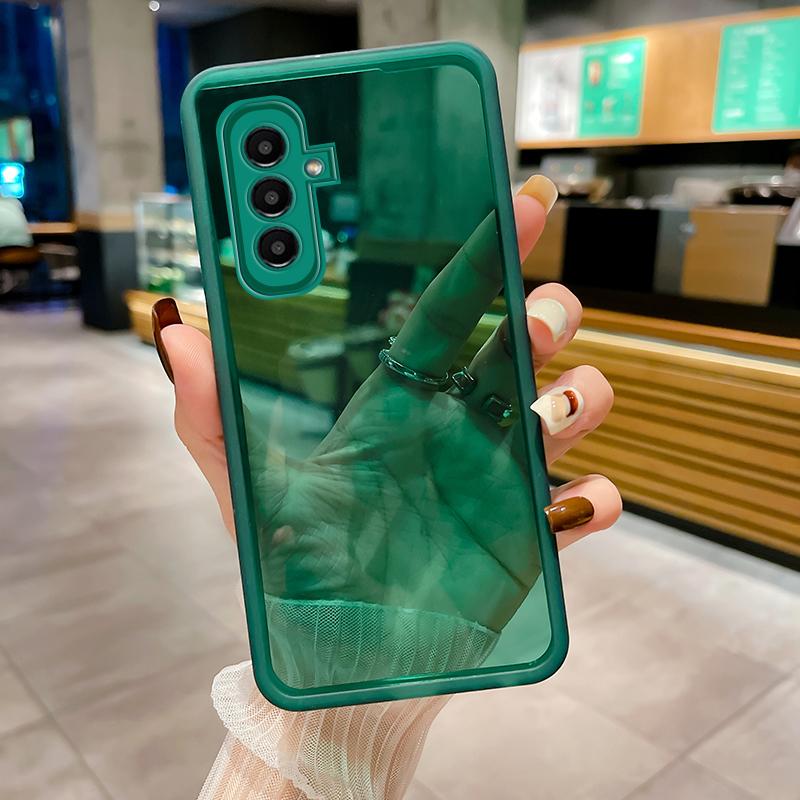 Чехол для телефона A 54 34 24 14 для Samsung Galaxy A54 A34 A24 A14 A73 A53 A33 A32 A13 A04 A52, защитная пленка для полного объектива, прозрачная мягкая силиконовая задняя крышка