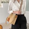 Women's Fashion Wide Shoulder Strap Portable One Shoulder Crossbody Bucket Bag