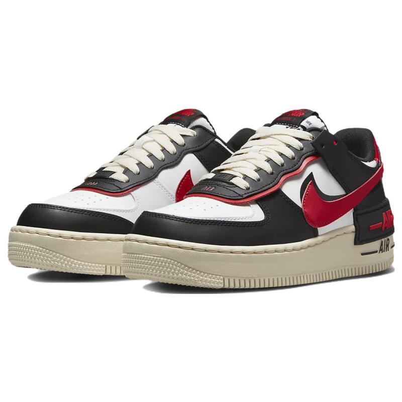 Nike Женские кроссовки Air Force 1 Low Shadow Summit White University Red Black DR7883-102