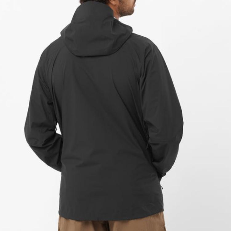 SALOMON Outerpath 2.5 Layer Professional Fabric Technology Быстросохнущая дышащая водонепроницаемая легкая лыжная куртка мужская куртка черного цвета LC2206000