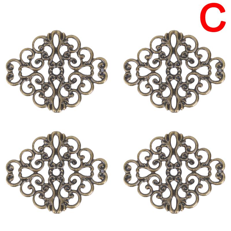 100шт цветок филигрань Diy аксессуары металлические изделия разъем для изготовления ювелирных изделий