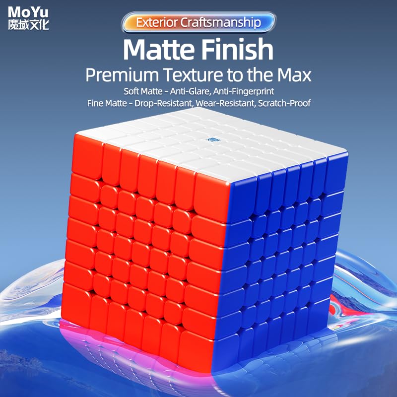 Кубик MoYu AoFu V5 7x7 Магнитный однослойный кубик [Оригинал], Пазл AoFu V5 из 144 частей с магнитами, 7x7x7 Магнитный однослойный, Без наклеек, Скоростной