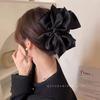 2025 High-End Black Bow Shark Hair Clip - Elegant All-Match Hair Accessory