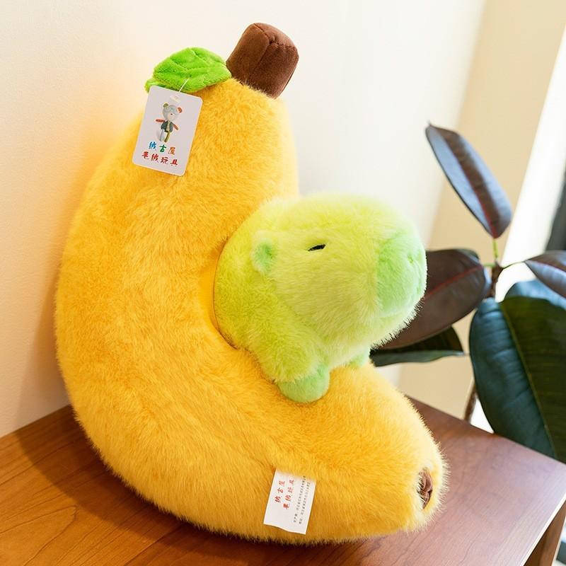 Avocado Capybara Banana Plush Toy Cartoon Stuffed Animal Toy Gift Decoration