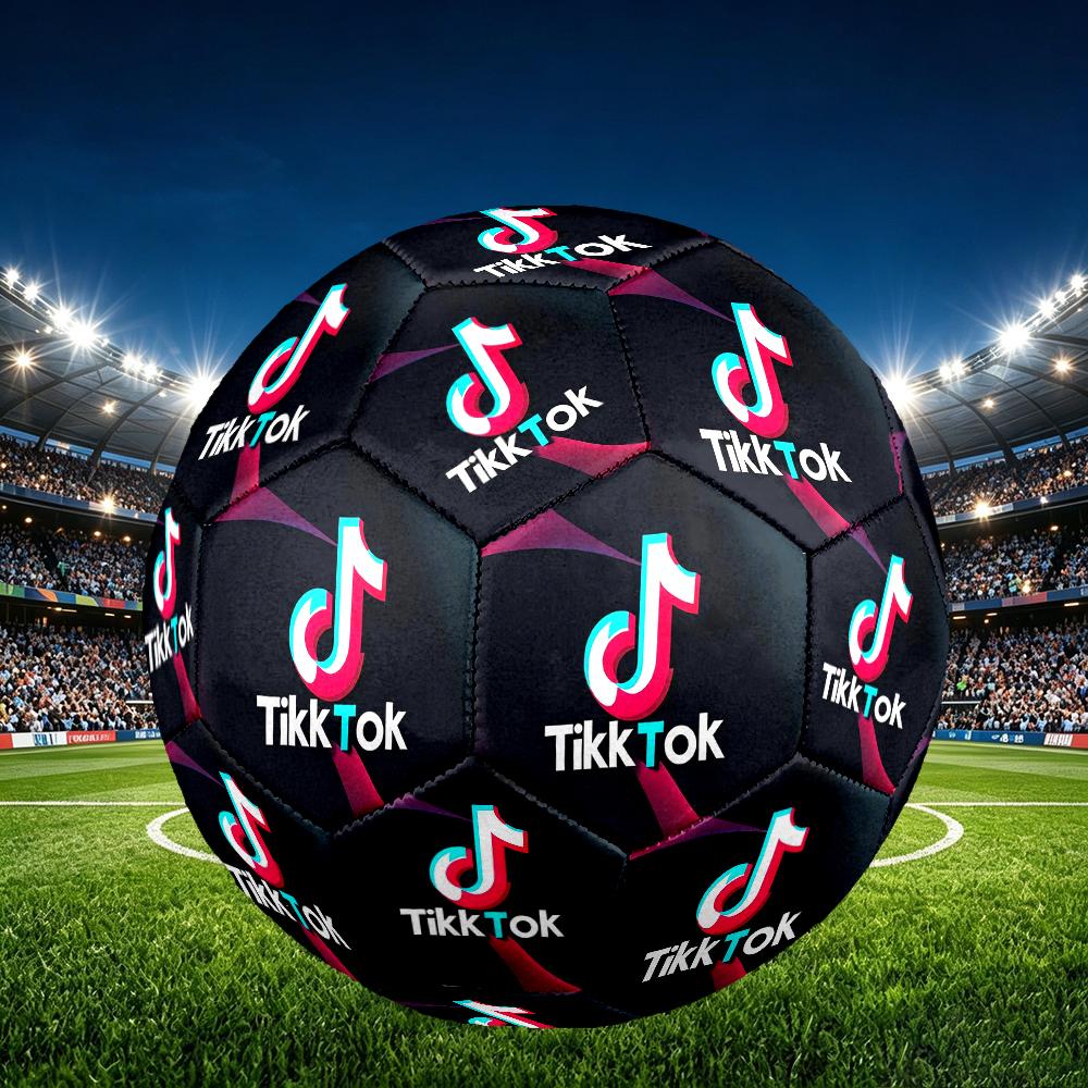 1pc Size 5 Neon Music Note Design Soccer Ball - Anti-slip Football for Outdoor Sports Activities, Durable Ball for Game Play