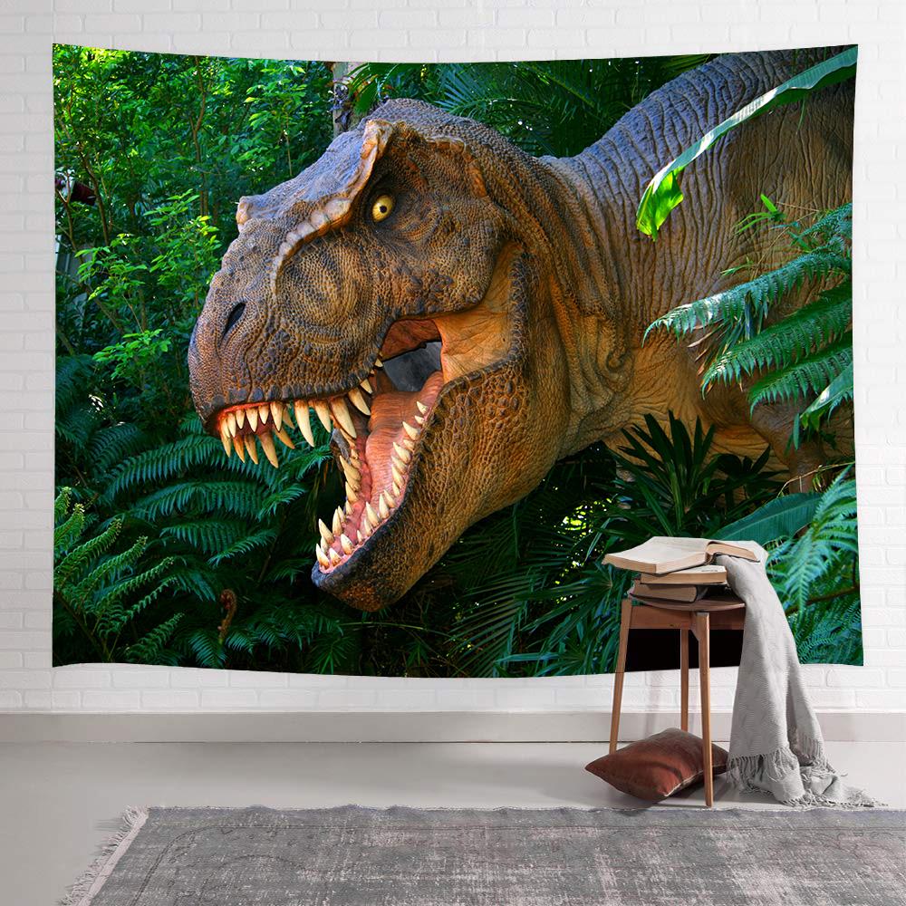 Lion King Volcano Tornado Tapestry Dragon Snake Dinosaur Wall Hanging Bedroom Room Aesthetic Decoration Home Decor