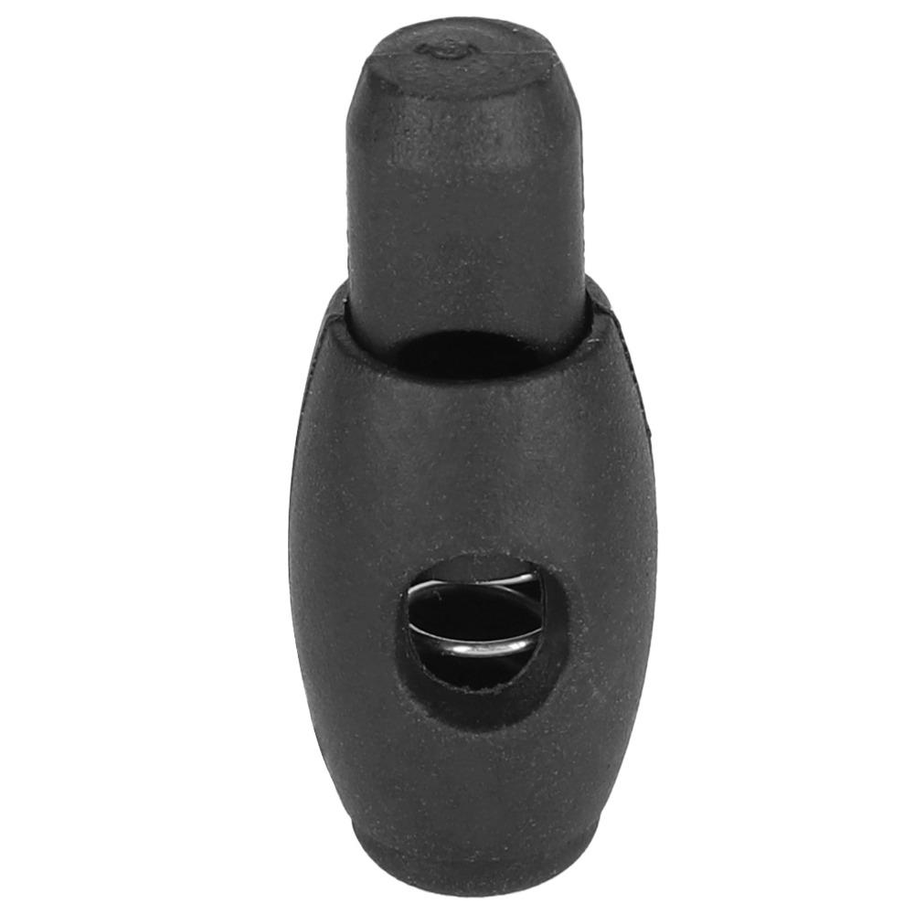 100pcs Single Hole Cord Locks Nylon Rope Buckle Versatile Spring Stopper Outdoors