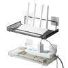 Wall Wifi Router Shelf Living Room Television Set-Top Box Holder Storage Rack