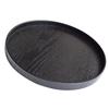 Round Wood Serving Tray, Extra Large Rustic Food Snack Serving Trays Salad Bowl Platter Carrying Plate for Black