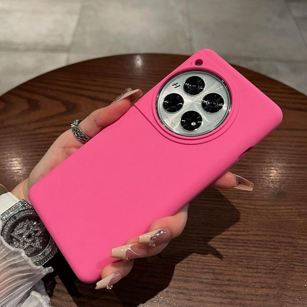 For OnePlus 12 5G Case Skin-Friendly Liquid Silicone+PC Phone Cover