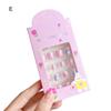 24Pcs Kids Fake Nail Kawaii Kids Fake Nail Art Stickers Set Creative DIY Nail Kit for Nail Decorations