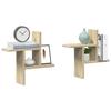 VidaXL Wall Shelves 2pcs Sonoma Oak 38x12x38cm Engineered Wood 853247