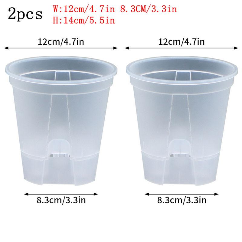 Горшок для цветов для хранения воды Прозрачный горшок для бонсай Горшок для растений Фаленопсис Дышащий Гидропонный горшок Самопоглощающий Ленивый горшок