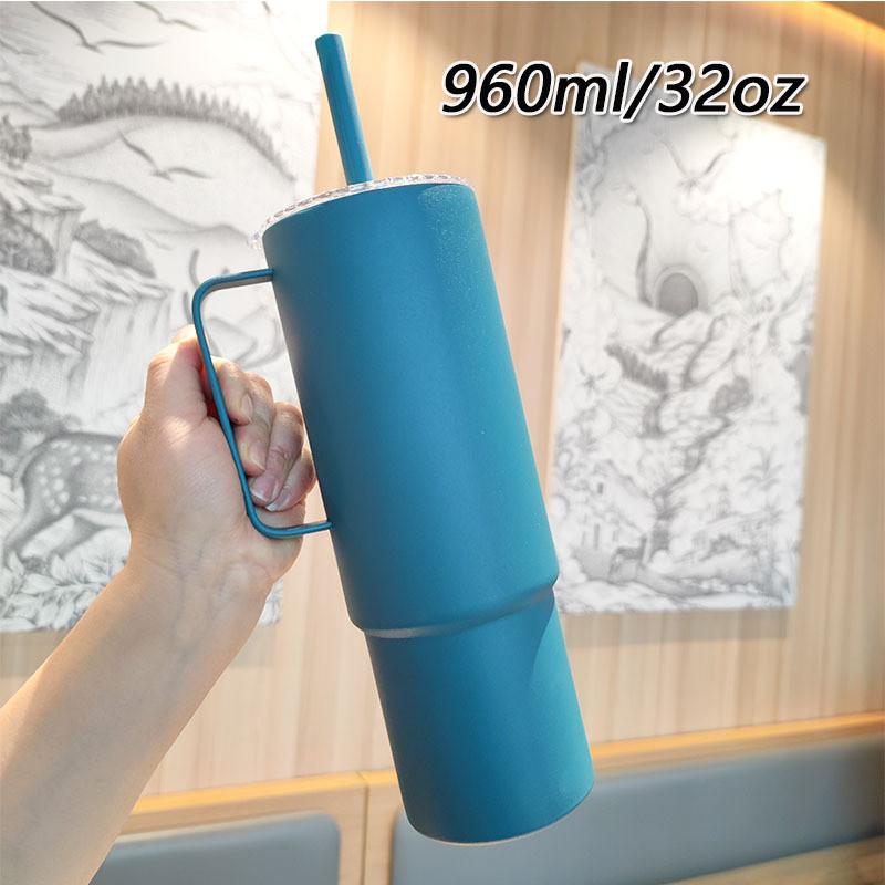 Outdoor 32oz Stainless Steel Insulated Mug With Handle For Camping And Travel