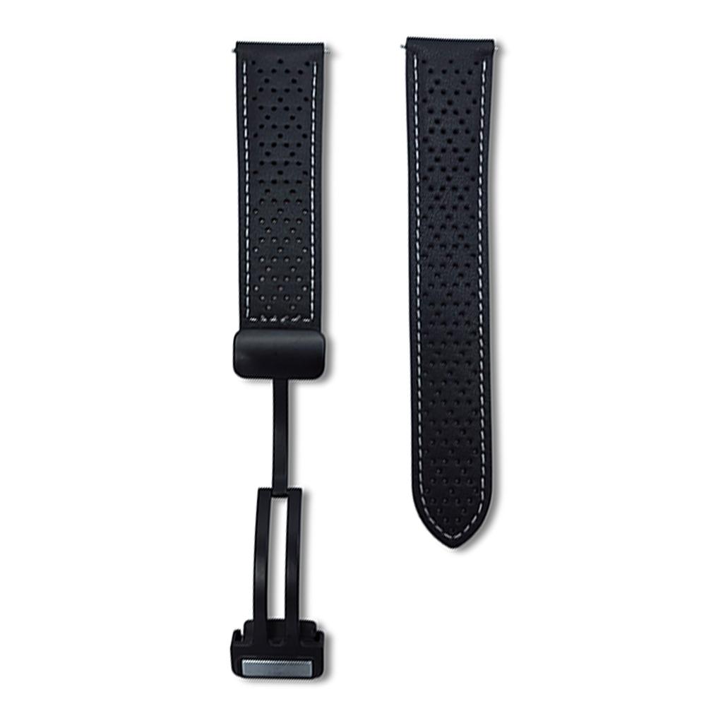 For Samsung Galaxy Watch7/Watch6 Microfiber Leather Watch Bands 20mm Breathable Magnetic Strap