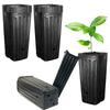 SALUDABLE Seedling Poly Flower Seedlings of Pots, Pots, Planters, Deep, Long, Pots, Pots, Vinyl, (Set 20)