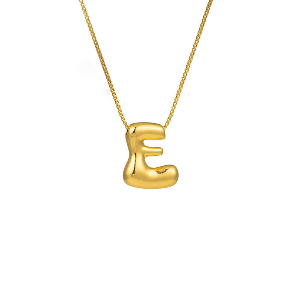 Alphabet Letter Pendant Necklace Gold Color A-Z Letter Clavicle Chain Delicate Women Choker  Women