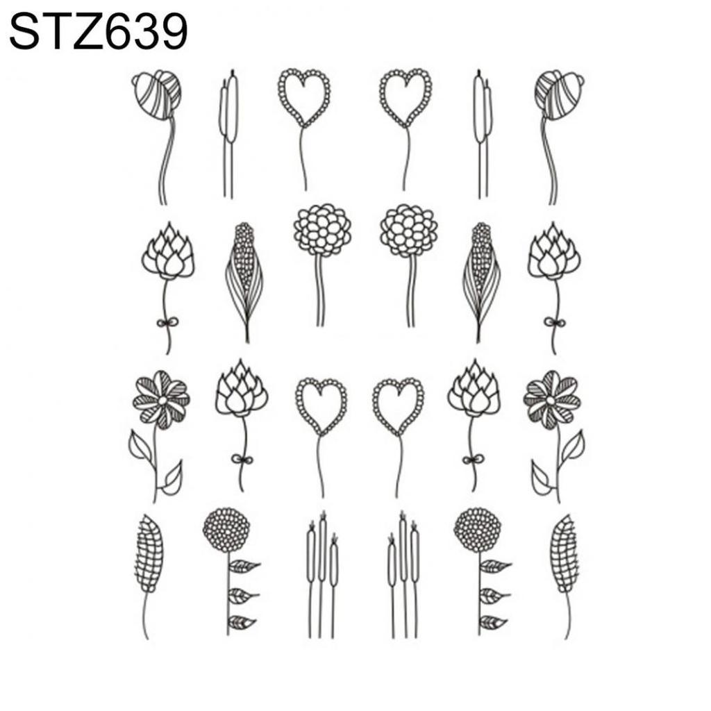 Наклейки аппликация для маникюра и дизайна ногтей