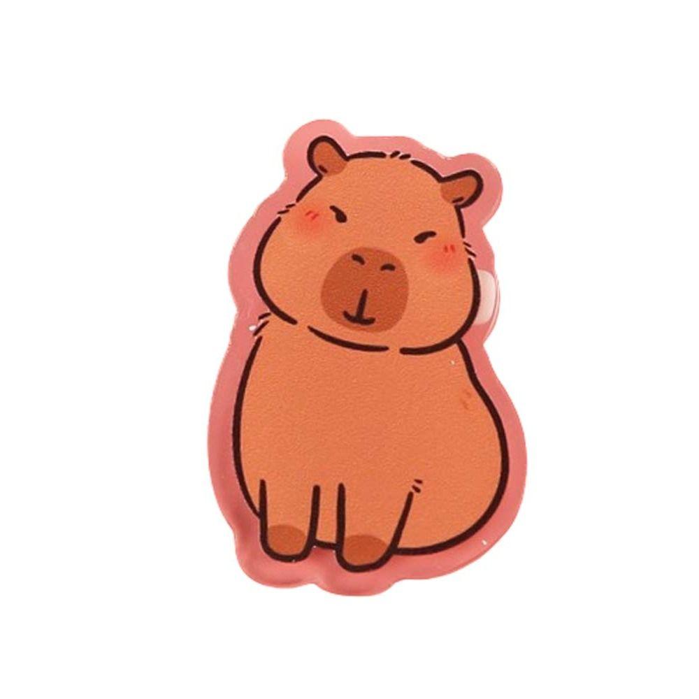 Милая акриловая булавка в виде капибары, нагрудный знак, значок капибары, изысканная брошь в виде капибары, унисекс