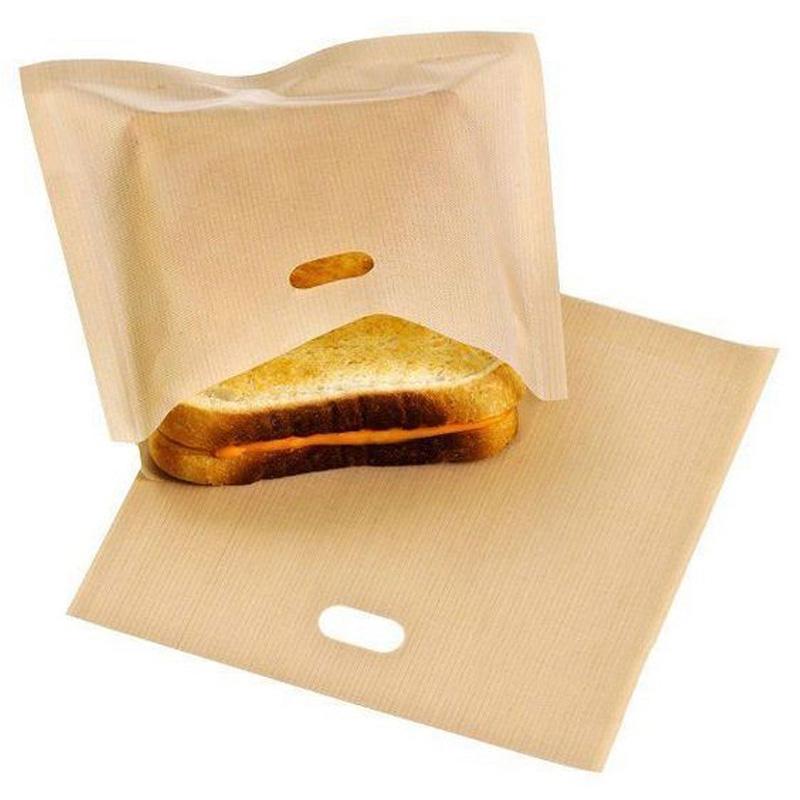 Reusable for Grilled Toaster Bags Bread Bags Sandwiches Non-stick High Quality Home Supplies Baked Toast Cheese Made Easy Jewelry Accessory
