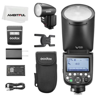 Godox V1Pro F Камера с круглой головкой X Беспроводная HSS 76 Втс Камера-спидлит с круглой головкой с внешней вспышкой для вспышки Fuji, 2.4G E-TTL Литий-ионная SU-1