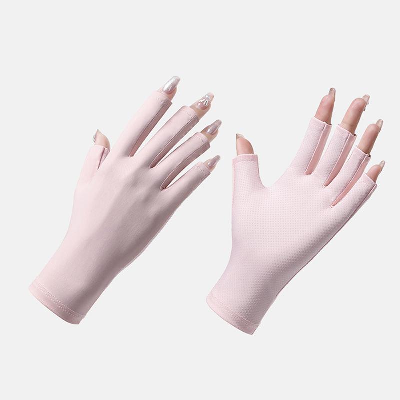 1 пара анти-УФ-перчаток УФ-защитные перчатки без пальцев для маникюра и дизайна ногтей