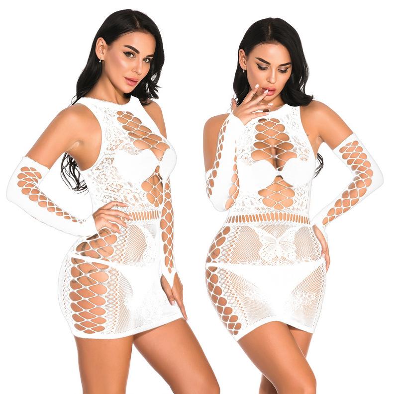 Plus Size Sexy Xxxxl Fishnet Bodysuit Costume Women Bodystocking Lingerie for Woman Underwear Body Suit Open Bra Transparent