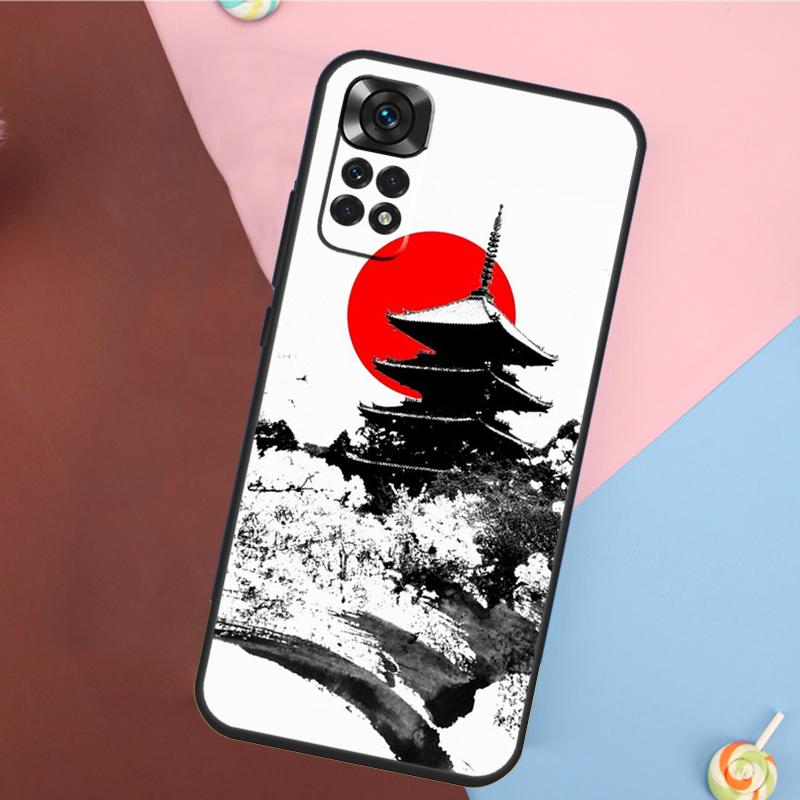 Японский храм Киото Чехол для Xiaomi Redmi Note 13 Pro 14 12 11 9 10 9S 10S 11S 12S Redmi 14C 10C 12C 13C Чехол