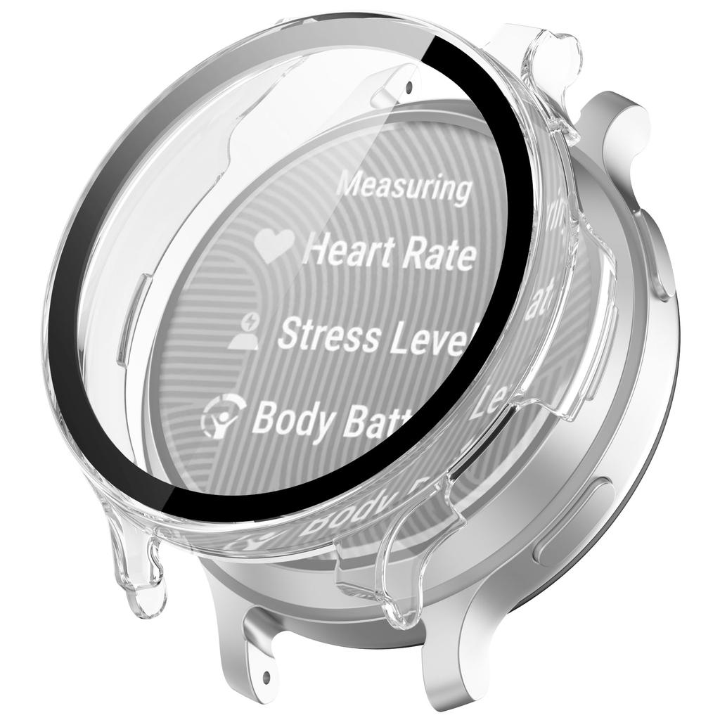 PC Glass Case For Garmin Lily 2 Active Smart Watch Screen Protector Full Cover Protective Bumper Shell Accessories Replacement