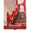 Wedding Stair Handrail Decoration Set: Balloons & Flowers for Bridal Room & Escalator