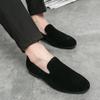 Men’s Loafers Dress Shoes Green Suede Party Nightclub Smoking Shoes Men Coffee Retro Flats Tuxedo Wedding Blazers Saddle Shoes Large Size